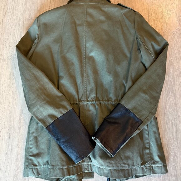 MAJE Military Style Khaki Green Jacket - Size S - Picture 8 of 10